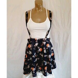 Hot Topic Haikyu Chibi Characters Suspender Skirt Large Express Medium Tank